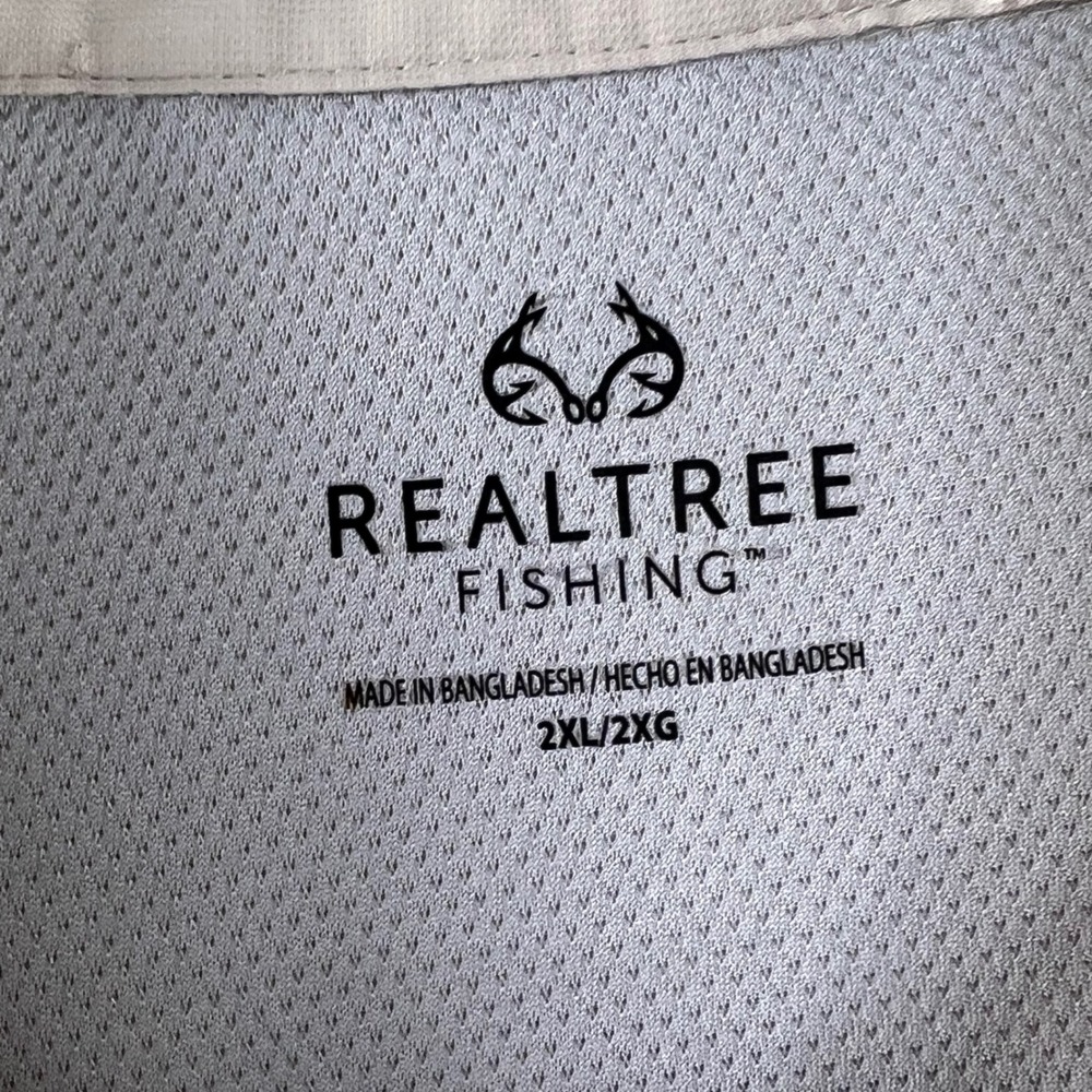 Realtree Fishing Long Sleeve Sun Shirt‎ Tan Mens 2XL Vented Pockets Performance - Picture 8 of 12